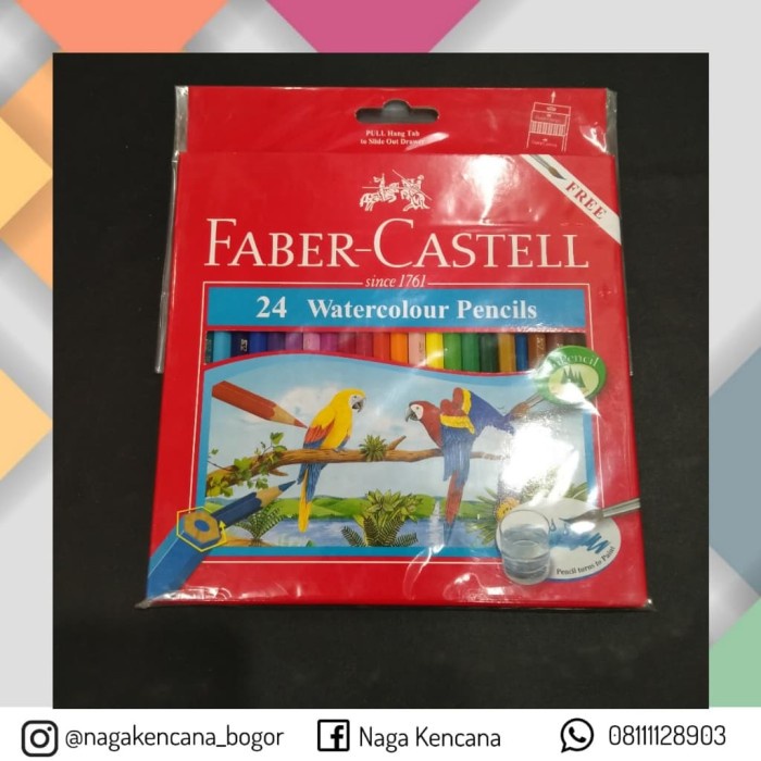 

Promo Pensil Warna Faber Castell 24 Warna Water Color Diskon