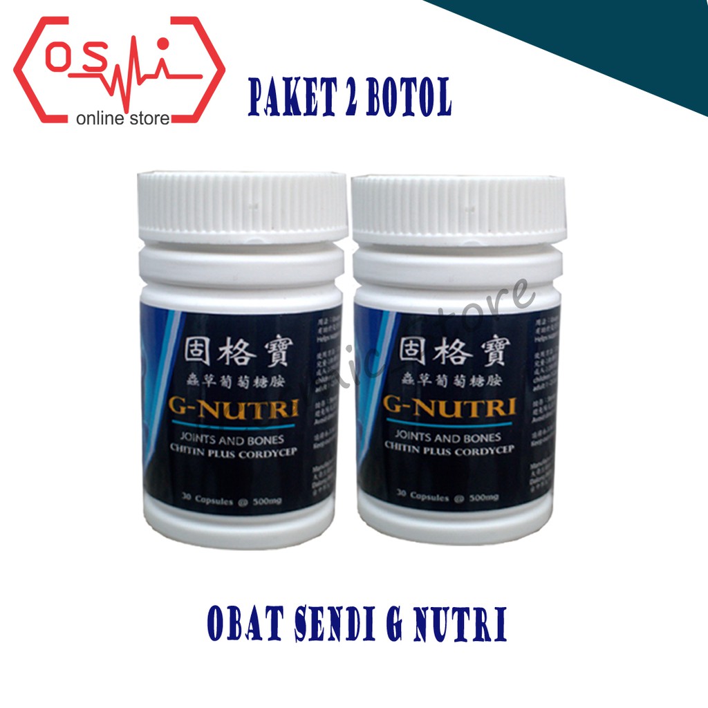 [Paket hemat 2 Botol] GNUTRI / G NUTRI / G-NUTRI Obat Sendi Herbal Nyeri Sendi Radang Sendi