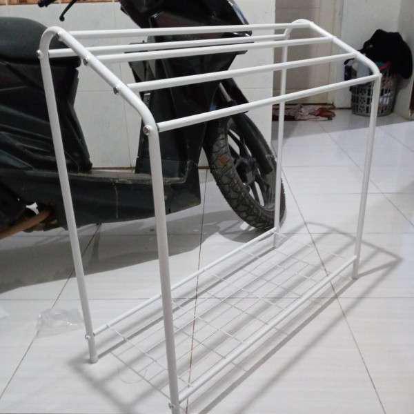 Zh Jemuran Handuk Stainless Murah /gantungan Handuk Berdiri Rak Handuk Kamar Mandi/jemuran Serbaguna