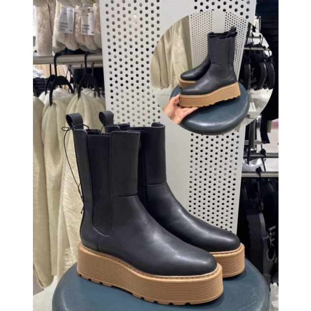 READY STOCK H&M BOOTS BLACK CHOCO HNM SEPATU ORIGINAL LONG BOOTS HEELS SNEAKERS (preloved)