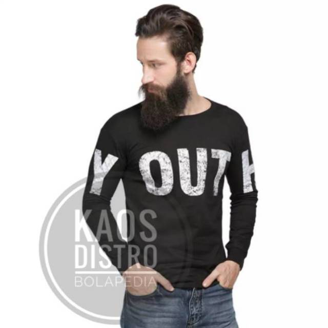  Kaos  longsleeve lengan panjang pria distro Shopee  Indonesia