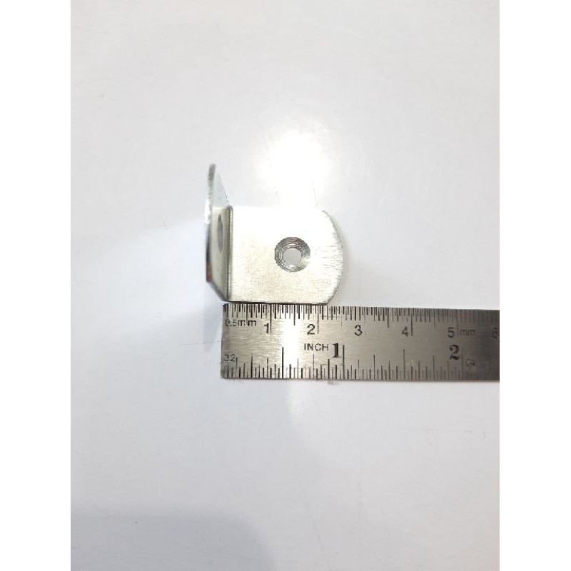 Siku Ambalan L Oval 2,5cm × 2cm BESI Bracket Penyangga Siku Rak - PENDEK