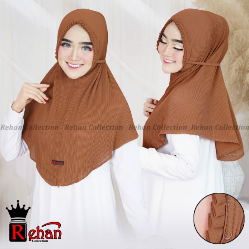 CUCI GUDANG_Jilbab Bergo Maryam Plisket KCB LIDI ORI REHAN