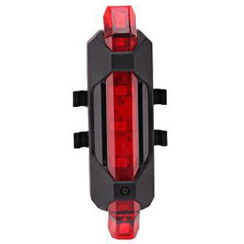 Lampu Sepeda 5 LED Taillight Rechargeable