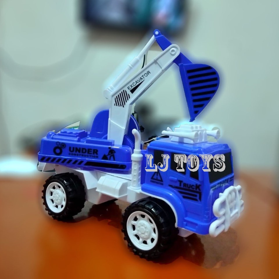 TRUCK AK 17 MAINAN TRUCK EXCAVATOR + TEMPAT SAMPAH 4PCS