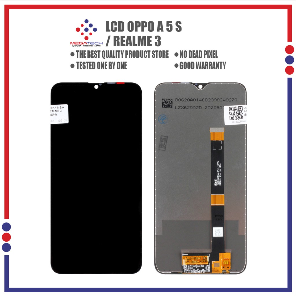 LCD Oppo A5S / Oppo A7 / Oppo A12 / Realme 3 Universal Fullset Touchscreen