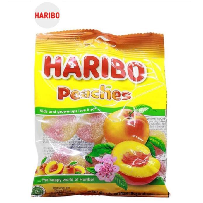 

GAVAPUTRI_SHOP JUAL PERMEN HARIBO PERMEN GUMMY JELLY PEACHES PEACH CANDY KENYAL TERPOPULER