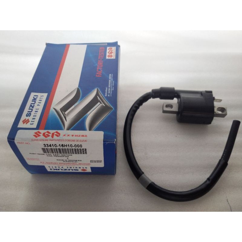 Koil/coil pengapian original Suzuki untuk motor Shogun125new. 33410-16h10-000