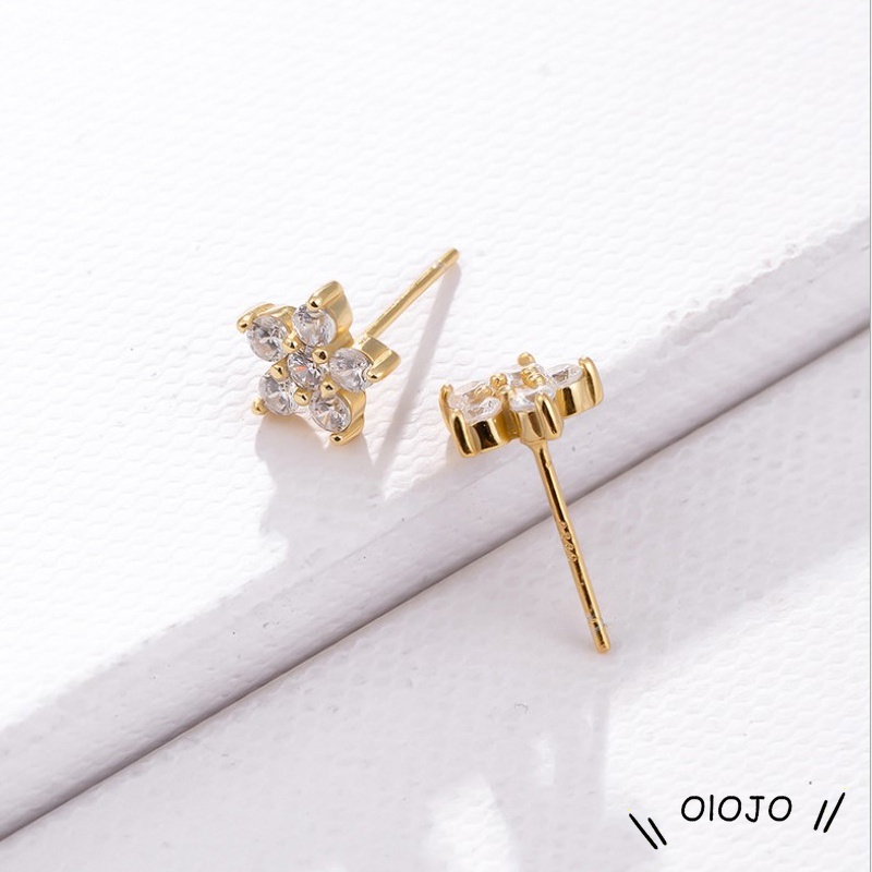 Versi Korea Dari Anting Zirkon Sederhana Aksesoris Pesta Fashion Jewelry - ol