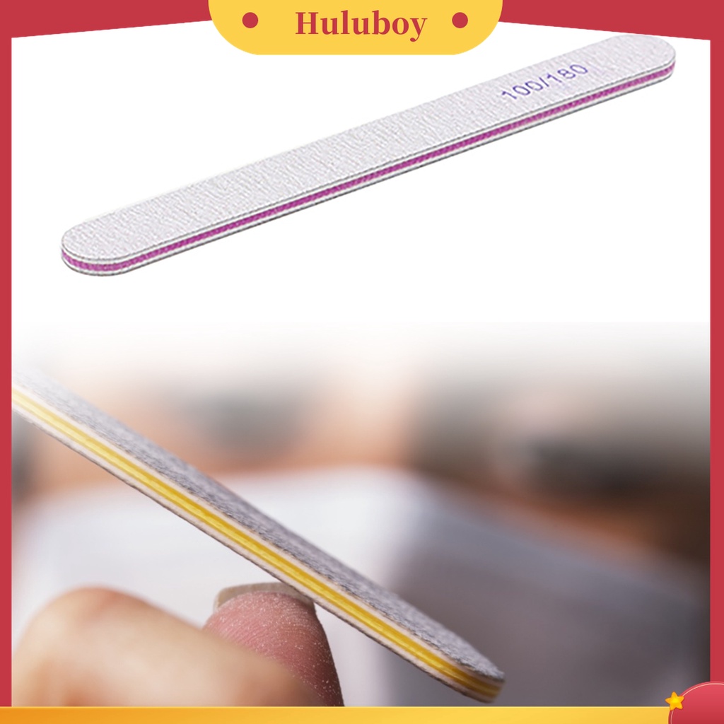 Huluboy Huluboy♡ 10pcs / Set Kikir Kuku Efektif Mudah Digunakan Untuk Manicure