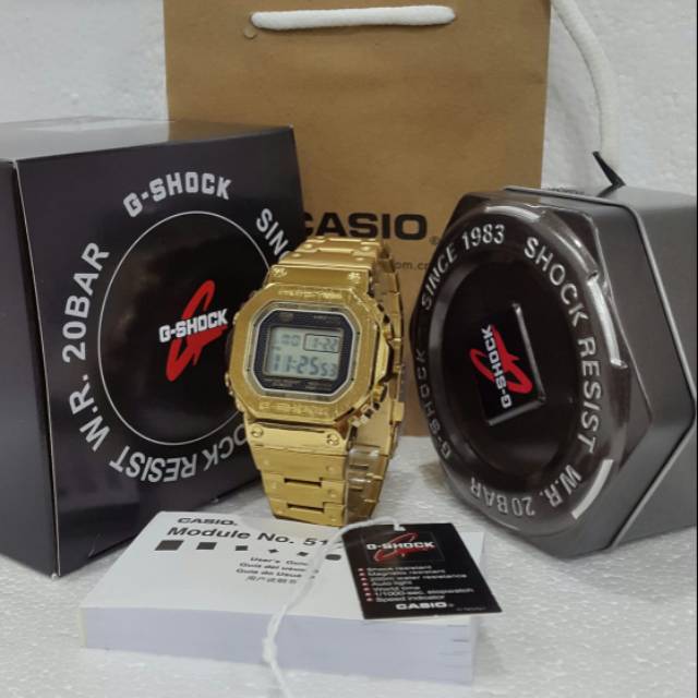 Jam tangan G-Shock GMW - B5000 Gold