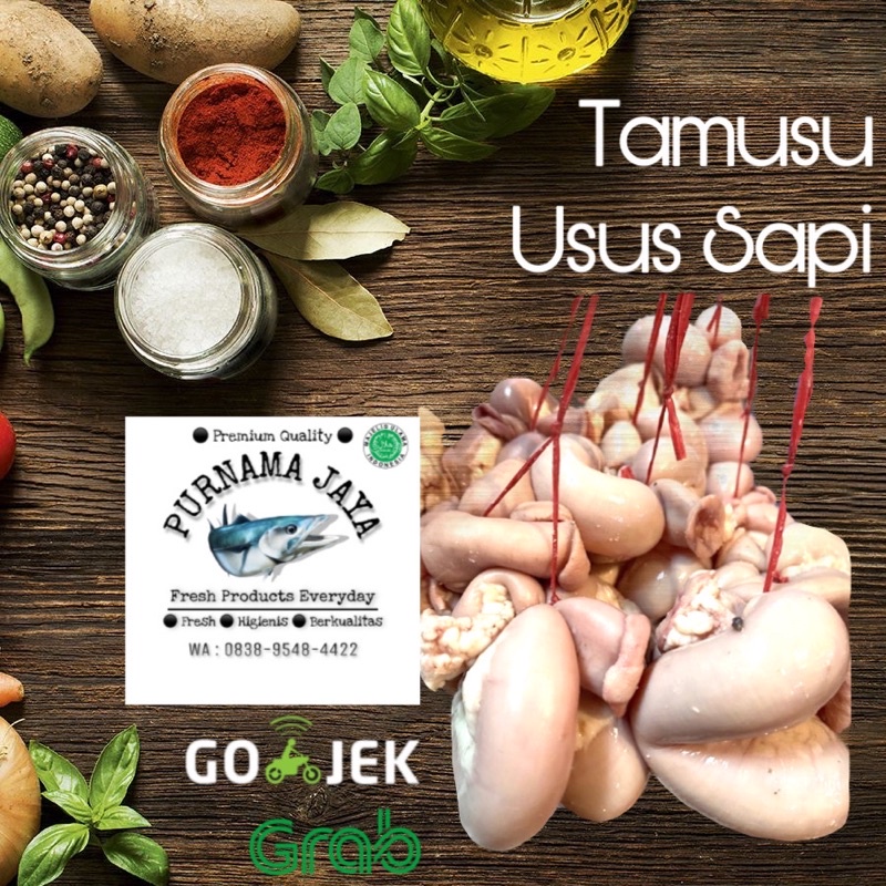 tamusu / usus sapi jeroan segar