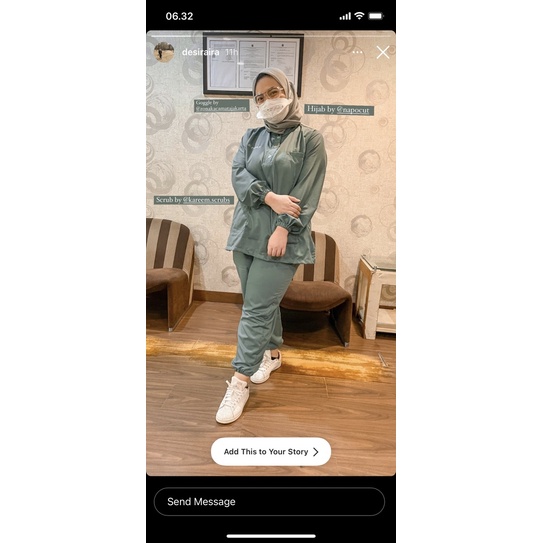 SCRUBS MEDIS KANCING (kerah shanghai + 3 kancing atas) SERAGAM OKA / BAJU JAGA DOKTER / PERAWAT