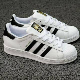 SEPATU KEREN ADIDAS SUPERSTAR FP WHITE BLACK ORIGINAL