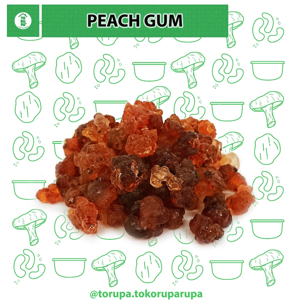 

Peach Gum 10gr / Tao Jiao / Collagen Herbal Dessert Natural Kering