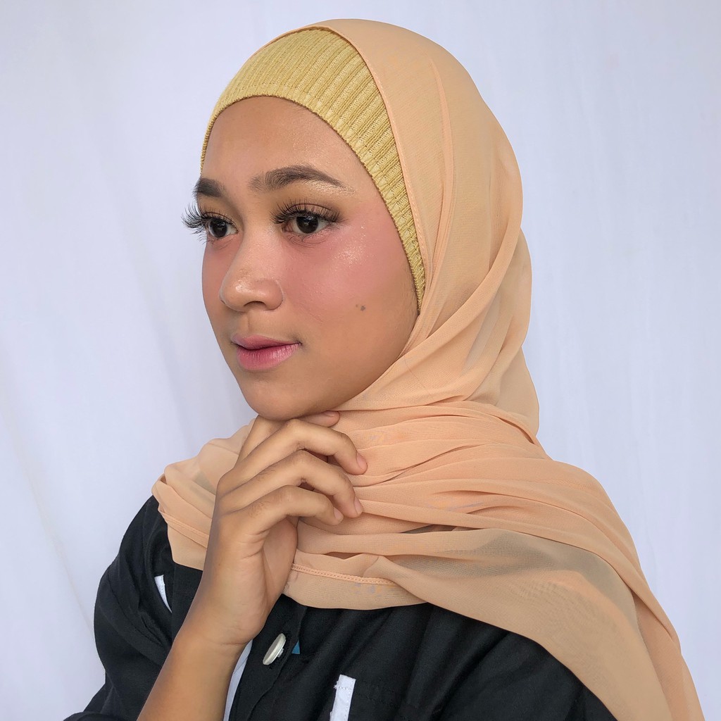 GYNDA CIPUT RAJUT - anti pusing anpus daleman hijab bandana inner jilbab murah grosir antem kerut