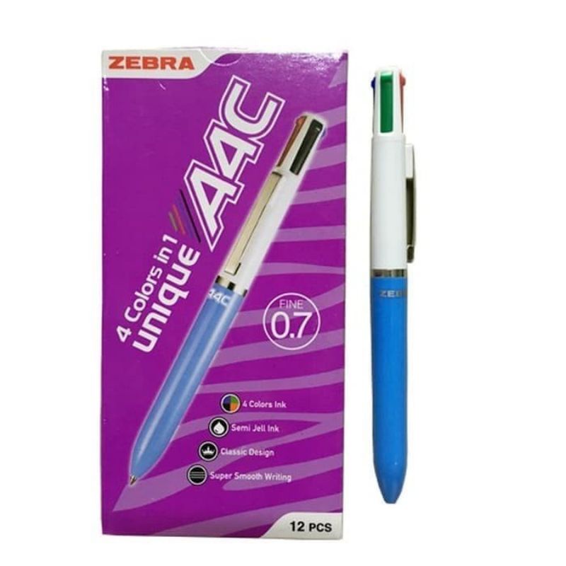 

Pulpen Zebra A4C 4 Warna Fine 0.7mm Satuan