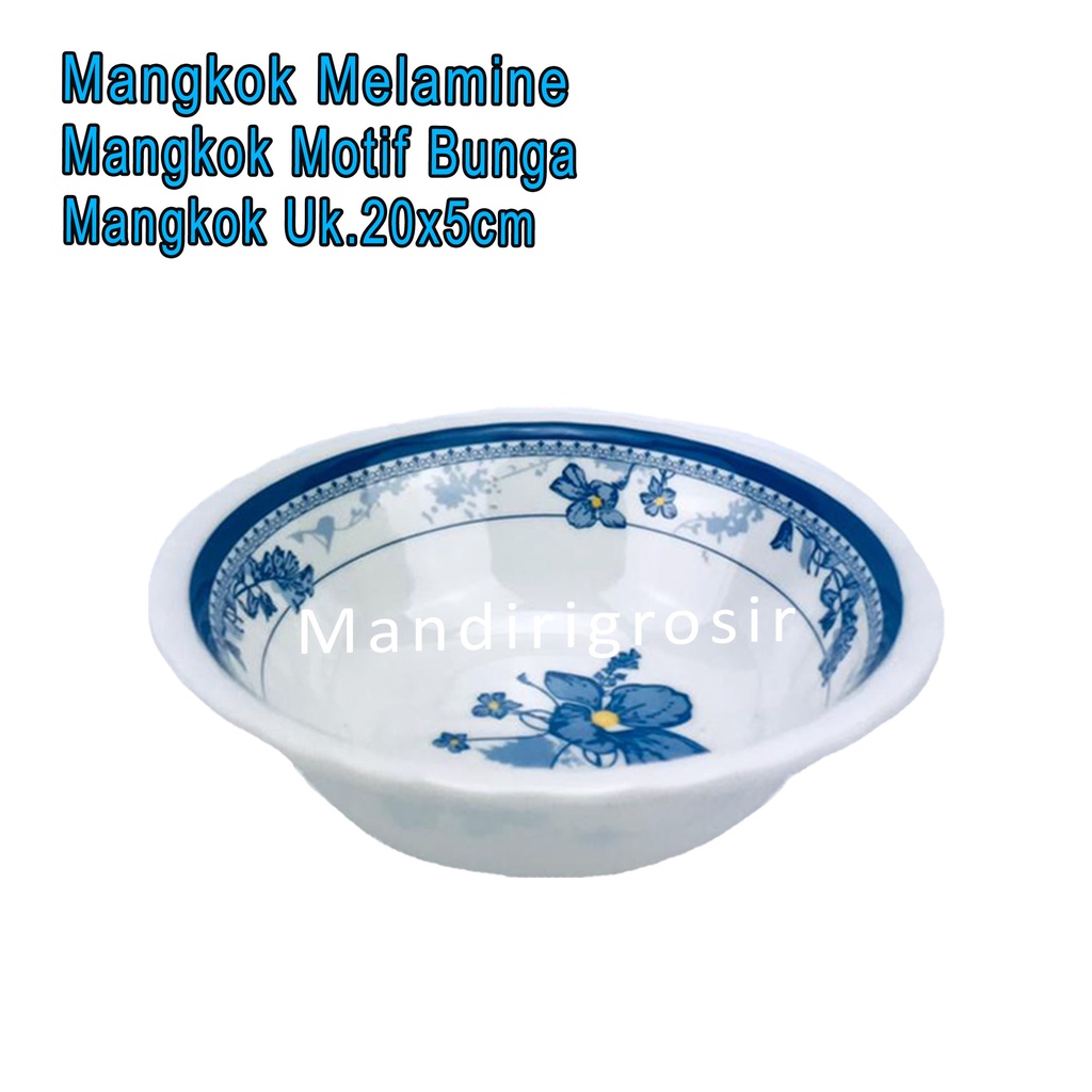 Mangkok Hugi * Mangkok Melamine * Mangkok Motif Bunga * Mangkok Serbaguna