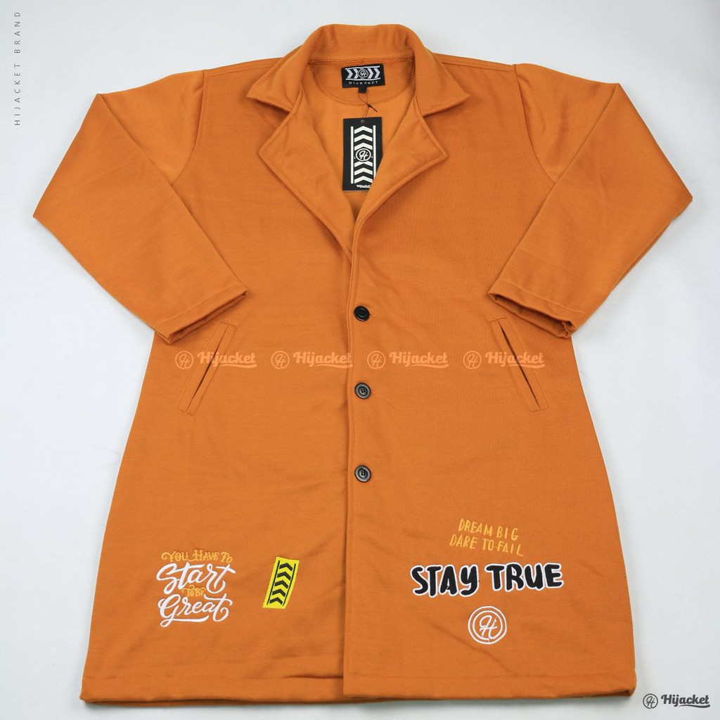 Hijacket® Elma | Original | Jaket Blazer Wanita Premium Fleece-PUMPKIN