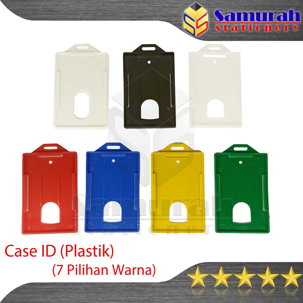 

Hard Case ID Card Holder / Casing Tempat Kartu Nama Anggota - Identitas Ada 7 Warna / Per Pcs