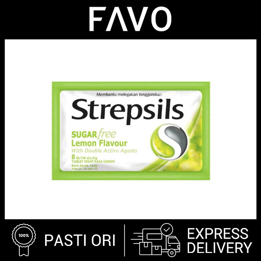 

Strepsils Permen Pelega Tenggorokan Lemon - 8 Butir
