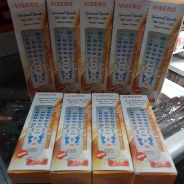 (GRATIS BoubleWarp) Remote TV Universal RM-133E+Senter, tabung, flat, LCD dan LED