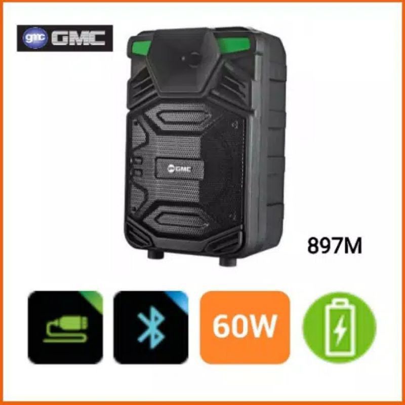 100% ORIGINAL SPEAKER GMC 897M REMOTE SPEAKER BLUETOOTH MP3 FM RADIO USB