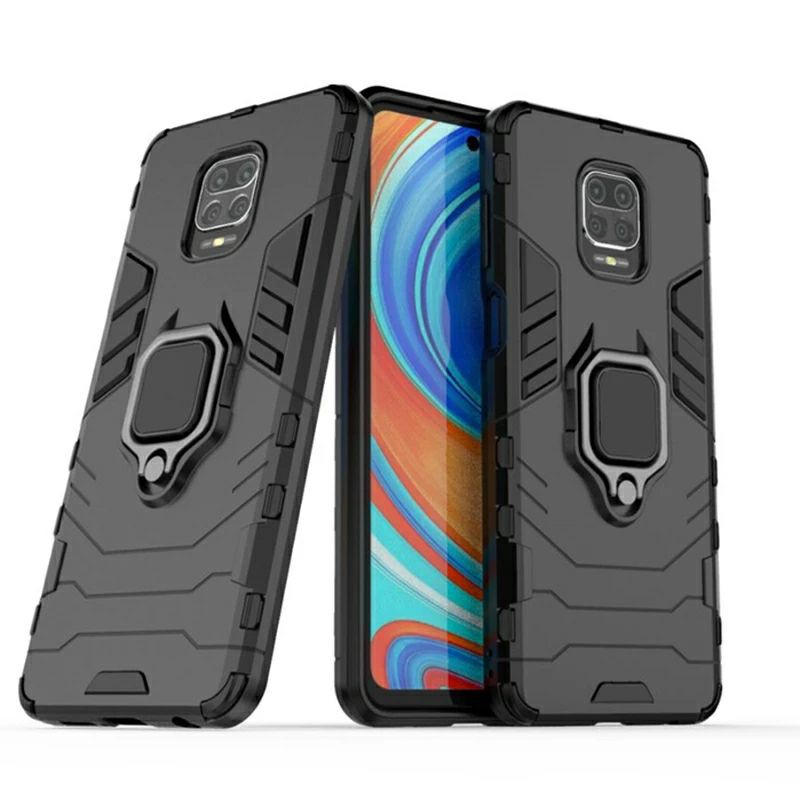 3in1- Hard Case Armor Robot Transformer Ring Kick Stand Xiaomi Redmi Note 9 Pro - Hardcase Note 9pro