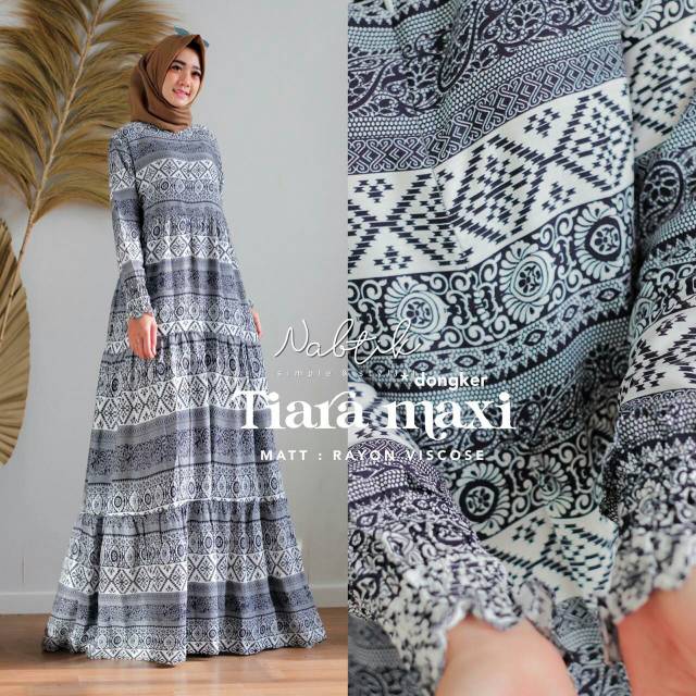 Baju gamis muslimah Tiara maxi