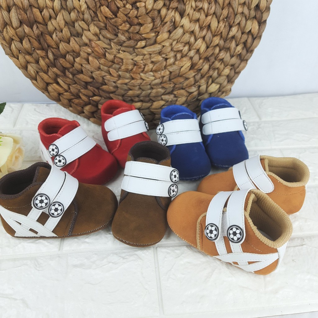 [TAMAN SEPATUKU] SEPATU TRENDY MURAH PREWALKER ANAK LAKI LAKI MOTIF BOLA JARING GPX07