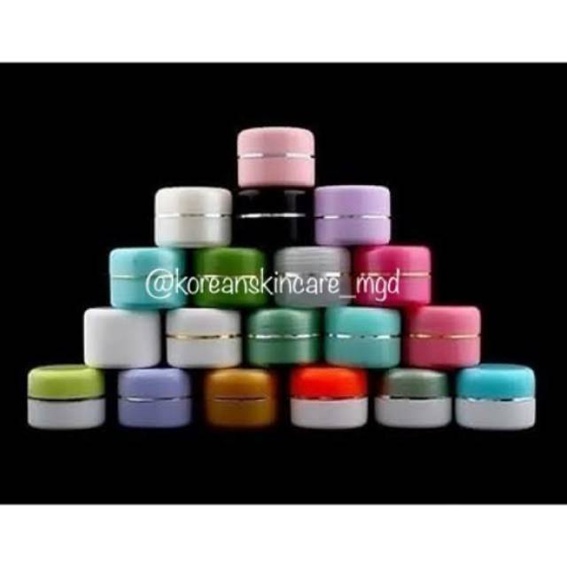 PP4 Pot Kosong Kosmetik 12.5g | Wadah Cream Krim Kream Crim Wajah 12,5gr | Warna Putih &amp; Mutiara |