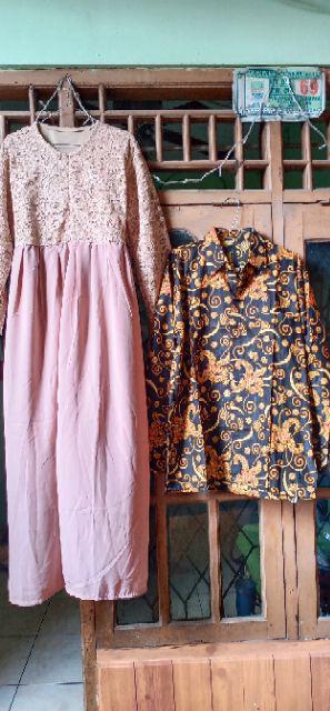 Couple Batik Sarwendah Orie Brukat  Glitter Mix Wolvis Premium Terlaris Best Seller