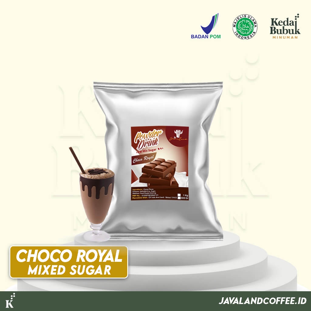 

Javaland Bubuk Minuman Rasa CHOCO ROYAL / COKLAT MIX SUGAR -1KG / Premix Gula | Bubble Powder Drink Boba