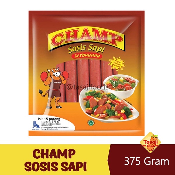 

Champ Sosis Sapi 375 Gram (Serba Guna)