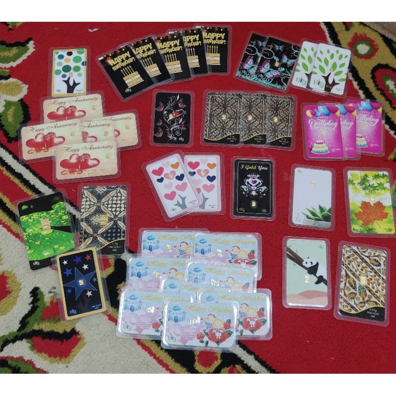 Emas Antam / Emas BIG tema Batik ukuran 0.1gr