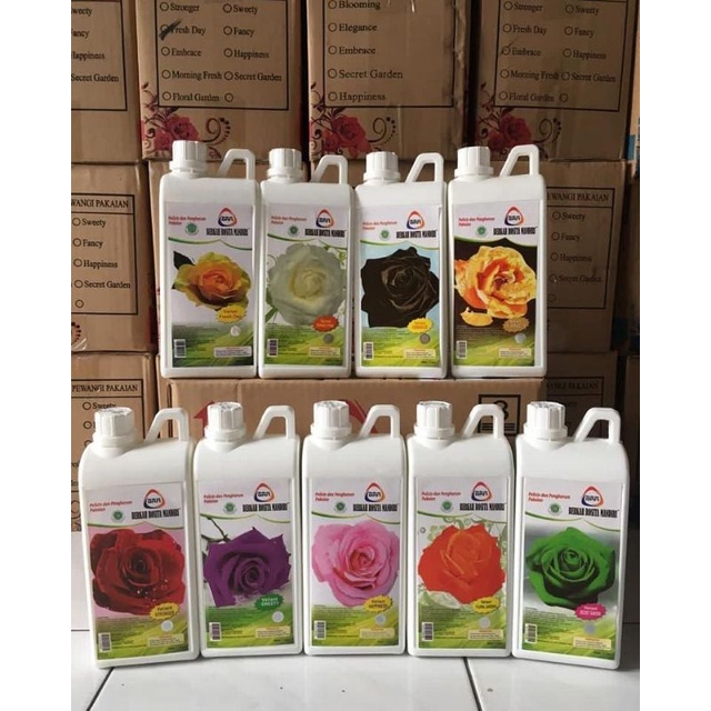 AGEN BRM MAWAR HALAL PEWANGI LAUNDRY BOTOL 1Liter