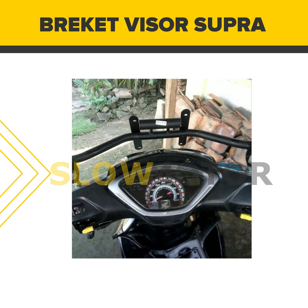 PROMO BRACKET BRAKET BREKET VISOR WINDSHIELD HONDA SUPRA X 125 SUPRA X125 HELM IN