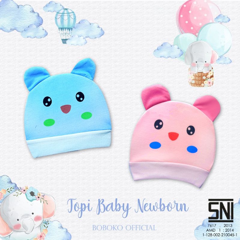 BOBOKO Topi Bayi Baby Hat Topi Lucu Topi Gemes