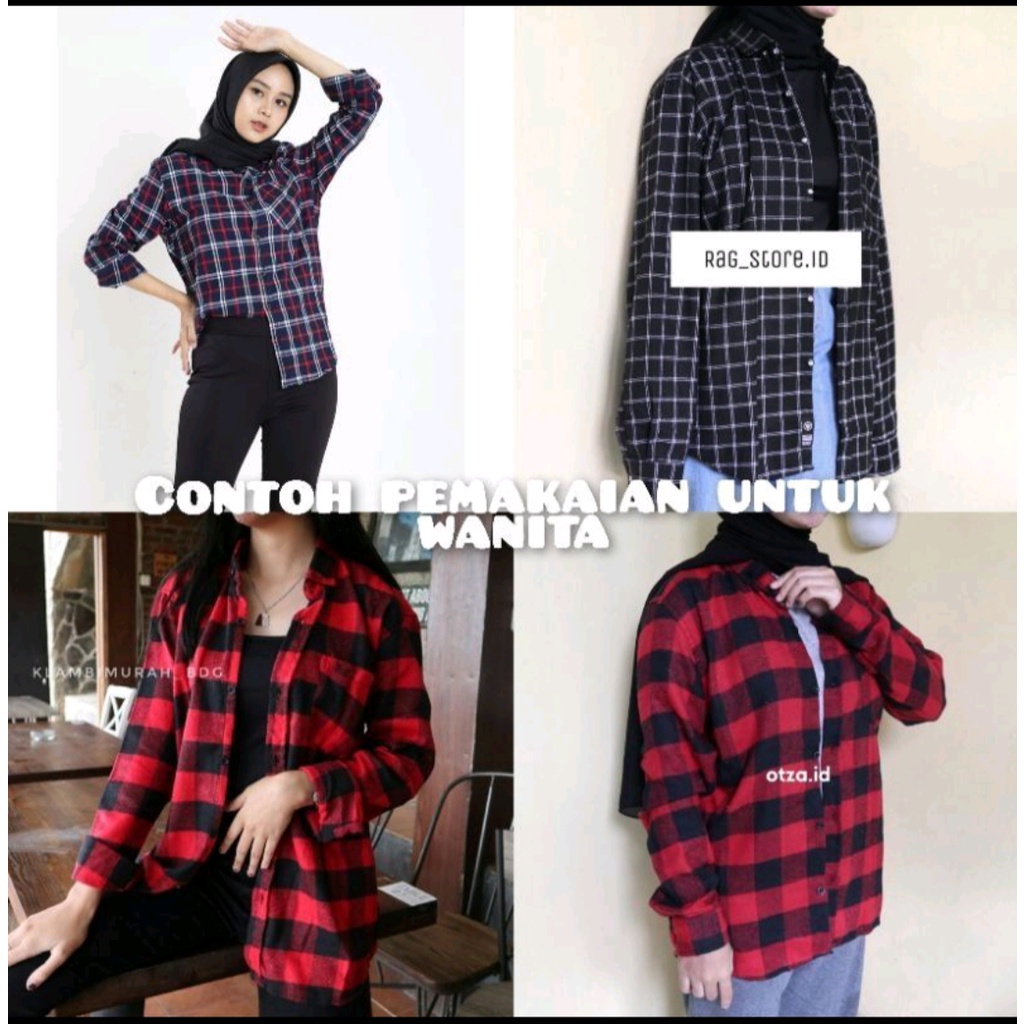 KEMEJA FLANEL PRIA KEMEJA FLANEL WANITA KEMEJA FLANEL DISTRO LENGKAN PANJANG-2