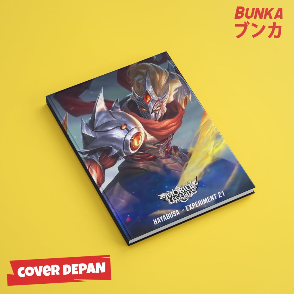 

Notebook Mobile legends Hayabusa Experiment Hardocover A5 Buku tulis catatan Notes Agenda planner Jurnal