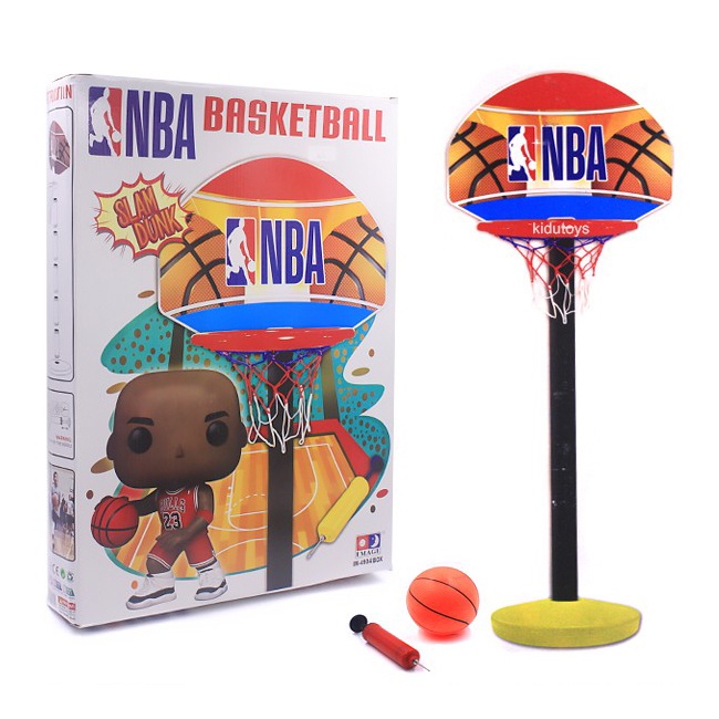 BasketBall NBA Mainan Anak Baket Dus set (KD)