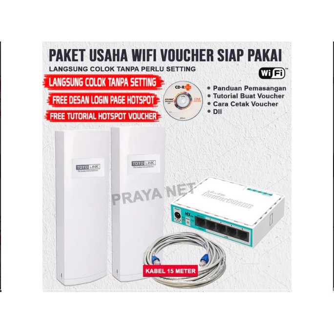 Paket Hotspot RT RW Net Sistem Voucher Hotspot Billing Siap Pakai Full Setting