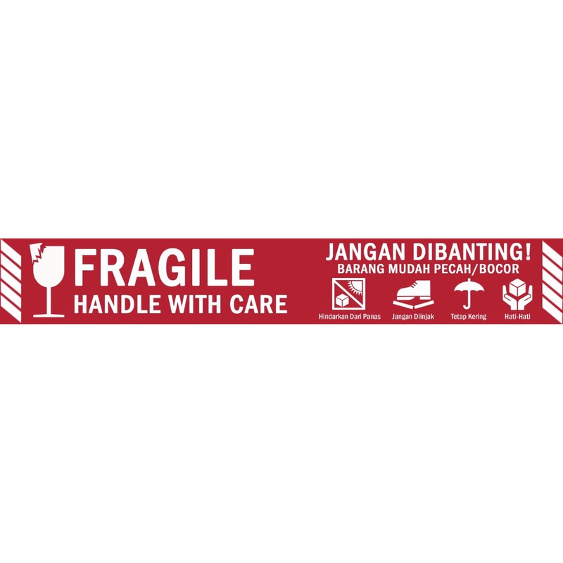 

Lakban Fragile - Isolasi Merah 2” - Opp Fragile JANGAN DIBANTING