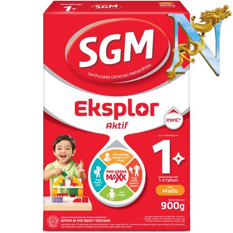 Susu SGM Eksplor 1+ Madu Vanila 900g Susu Pertumbuhan 1-3 Thn 1 plus Madu  Vanila 900 gr / SGM Eksplor 3+ 3-5 Thn 3 plus