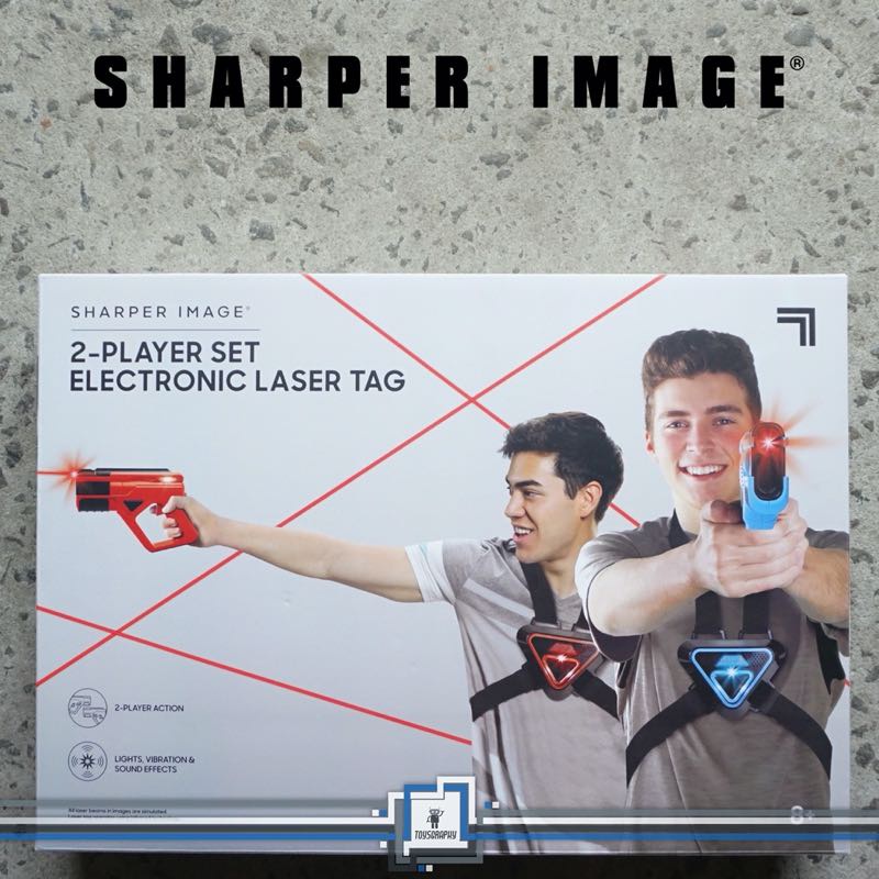 Sharper Image ELECTRONIC LASER TAG Gun Blaster Shooting Game 2 Player