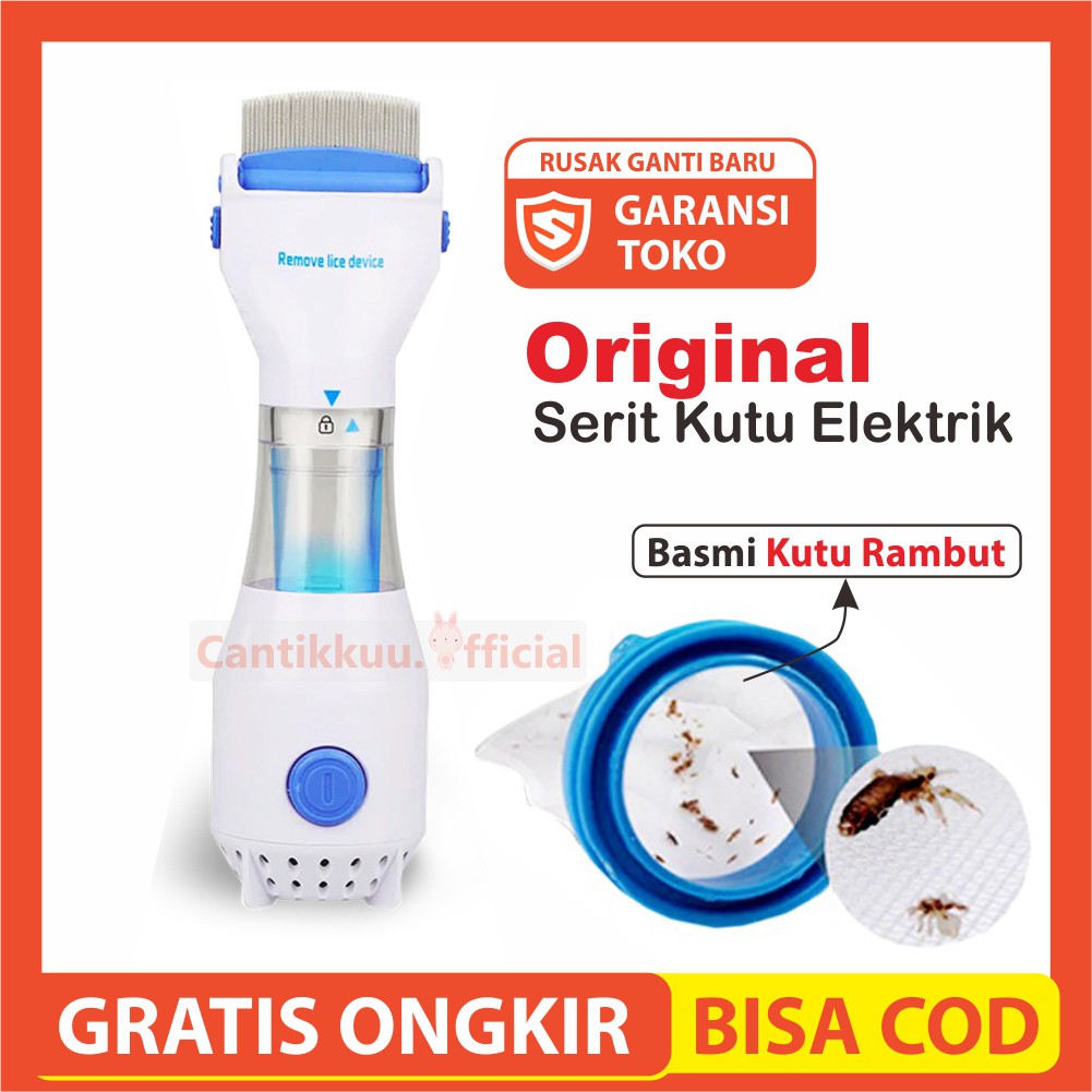 Serit Kutu Sisir Kutu Elektrik Penghilang Kutu Rambut V-Comb Kutu Rambut