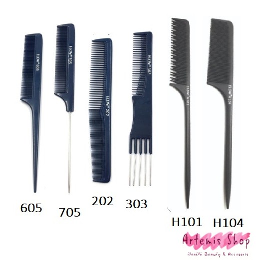 Sisir Sasak Potong Rata Garpu Besi Tulang Barber Elov Beauty Hong Kong