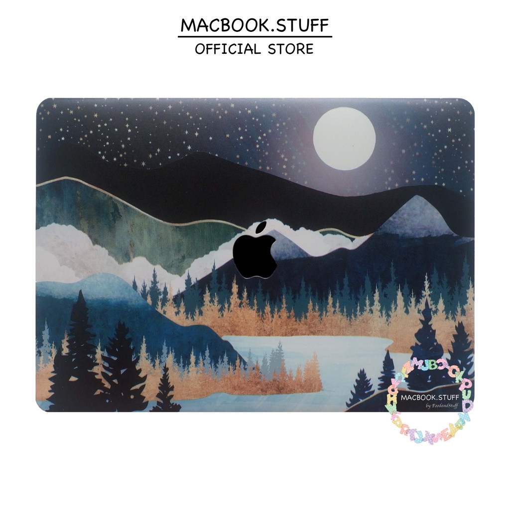 CASE MACBOOK Case DRW MOONLIGHT NEW AIR PRO RETINA 11 12 13 14 15 16 INCH NON /  WITH CD ROOM / TOUCHBAR / TOUCH ID / M1 2020 2021 2022
