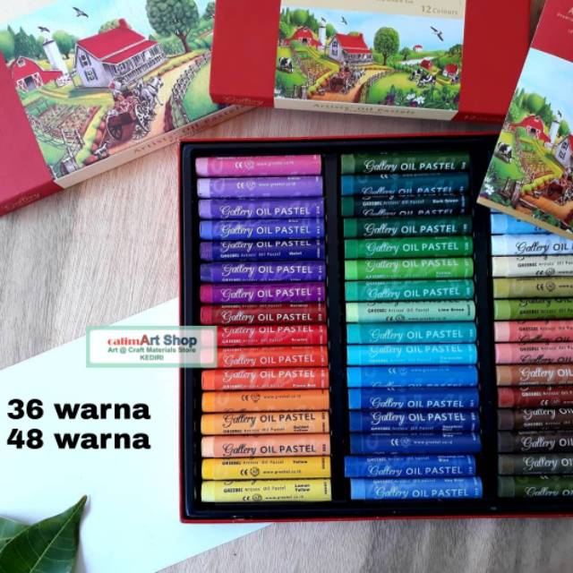 Crayon Greebel Artist Oil Pastel 36w &amp; 48w / Grebel