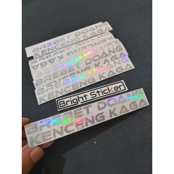 STICKER BREBET DOANG KENCENG KAGA CUTTING